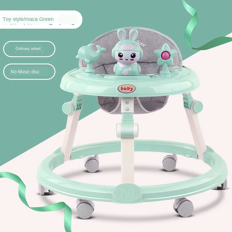 

Baby Walker Anti-O-Leg Multi-Function Anti-Rollover Girl Boy Baby Can Sit Children Walking Walker Hand Push