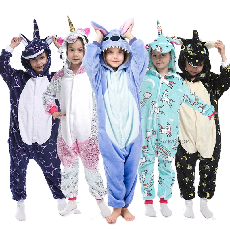 Animal Kigurumi Pajamas Children's Sleepwear Homewear Cosplay Costume Nightwear Pijamas Unicorn Overalls Onesie Kids Jumpsuit Animal Kigurumi Pajamas Children's Sleepwear Homewear Cosplay Costume Nightwear Pijamas Unicorn Overalls Onesie Kids Jumpsuit
