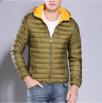 

New Winter Warm Fashion Men's Thick Warm Hooded Down Jacket Long Sleeve Casual Outwear