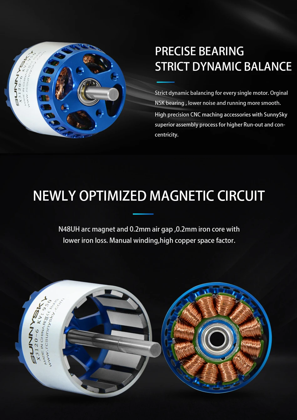 SUNNYSKY X3120-III 585KV 760KV 880KV 1025KV бесщеточный мотор для RC квадрокоптера самолетов с фиксированным крылом самолета