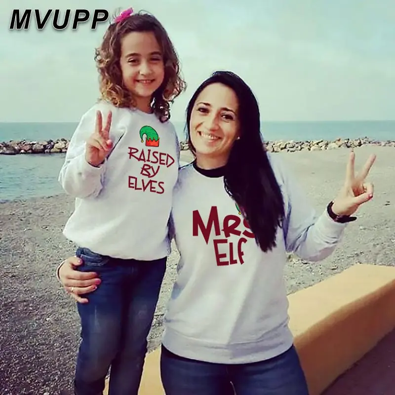 Mr Mrs elf/свитшоты для всей семьи для папы, сына, мамы и дочки, Одинаковая одежда для папы, мамы и меня, одежда для мамы и ребенка
