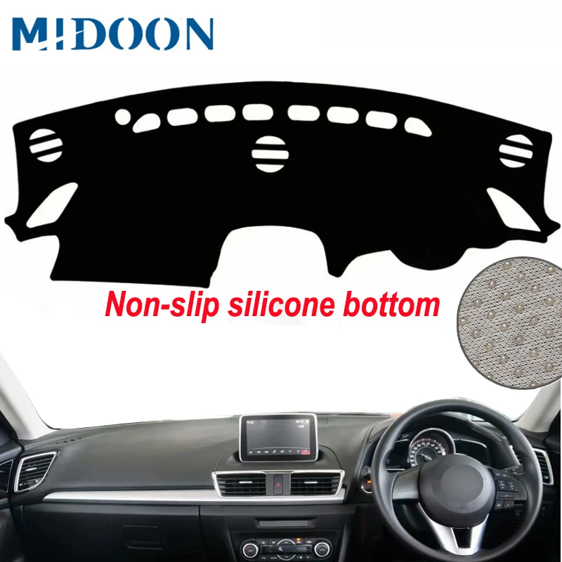 MIDOON Чехлы для стайлинга автомобилей Dashmat DashMat SunShade Dashboard Cover Capter Custom для Mazda 3 Mazda Axela