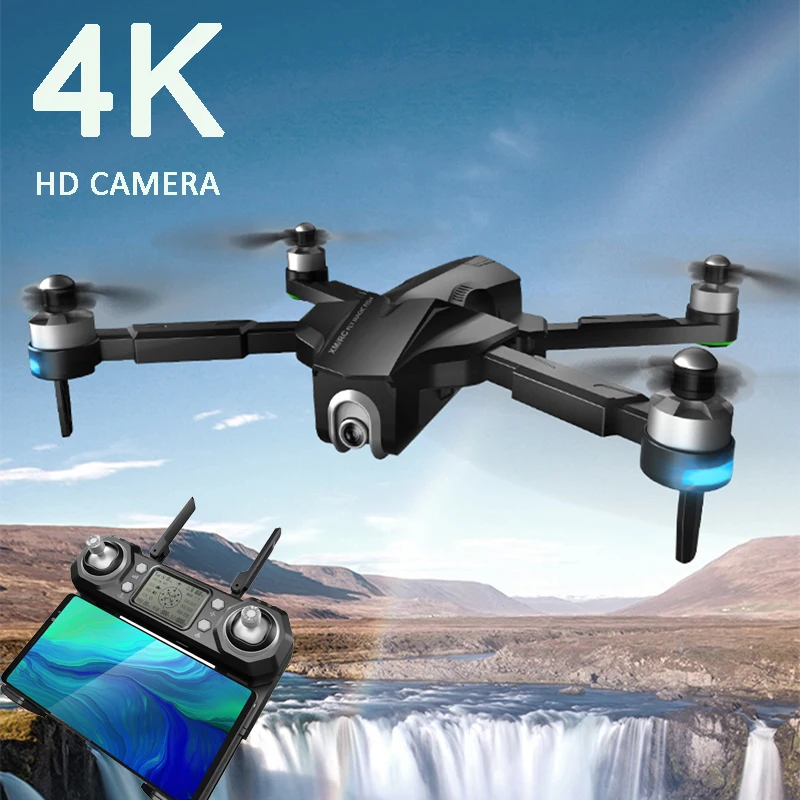 Wi Fi FPV RC Дрон 4K камера оптический поток HD Двойная антенна видео Квадрокоптер