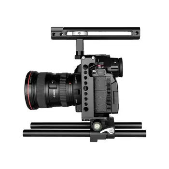 

YELANGU C18-B Aluminum Alloy Quick Release Mount with Top Handle Grip Handle Video Camera Cage Kit for Panasonic S1/S1H/S1R