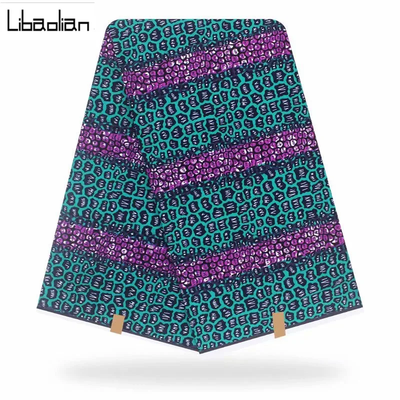 Новая хлопковая ткань африканский батик восковая ткань для свадебного платья нигерийская Анкара африканская голландская ткань с принтом F911-07