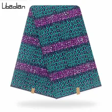 Новая хлопковая ткань африканский батик восковая ткань для свадебного платья нигерийская Анкара африканская голландская ткань с принтом F911-07