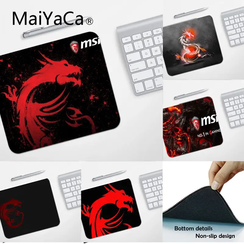 MaiYaCa высокое качество MSI Dragon Логотип высокоскоростной новый коврик для мыши Лидер