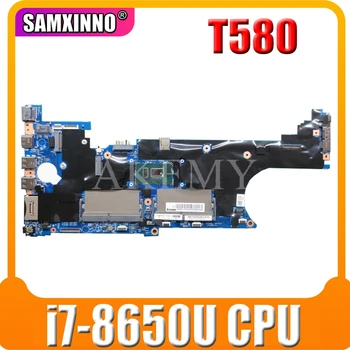 

Laptop motherboard For LENOVO Thinkpad T580 Core SR3L8 i7-8650U Mainboard 01YR258 17812-1