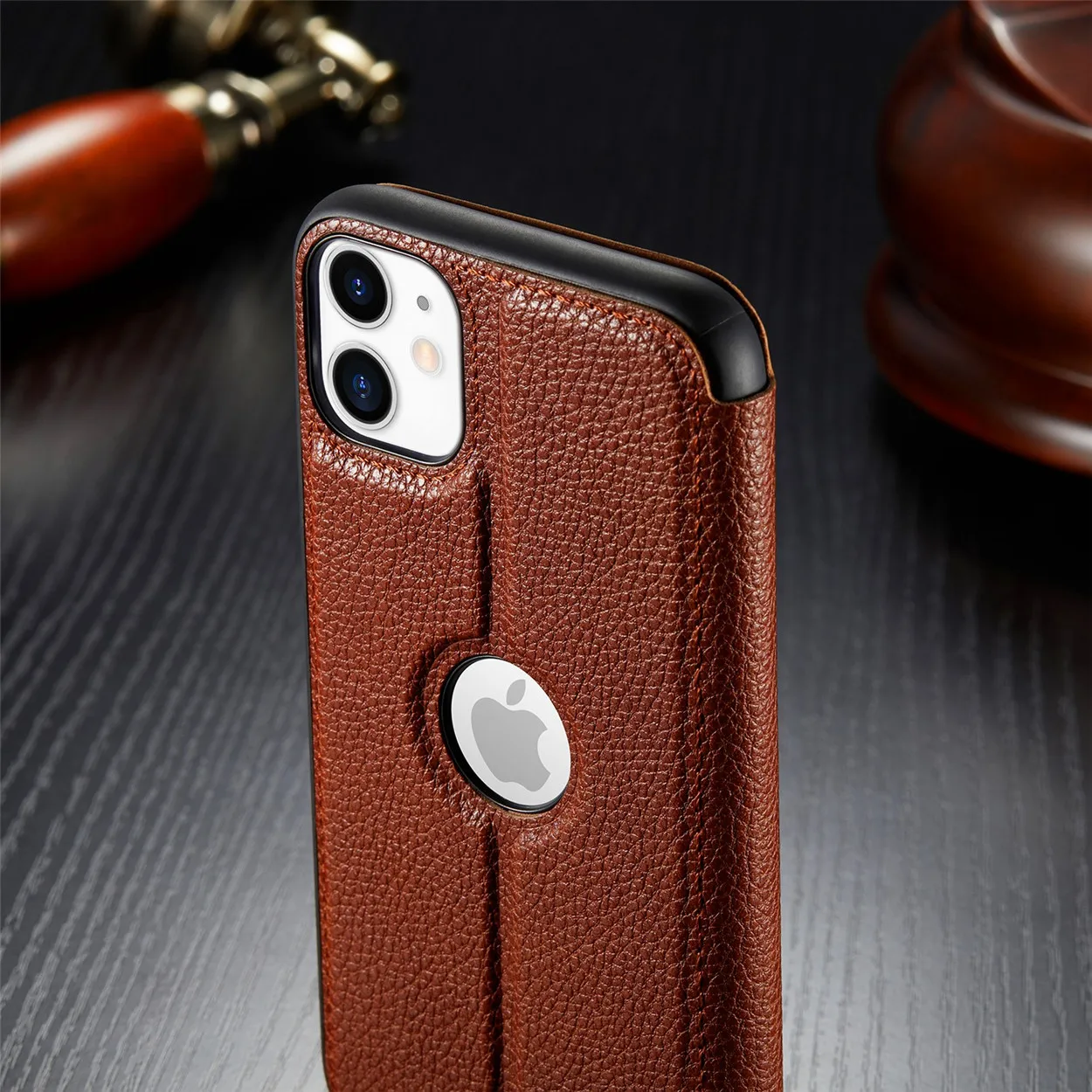 Кожаный чехол книжка с откидной крышкой для Apple iPhone 11 Pro XR XS Max X 6s 6 7 8 Plus SE 5 S