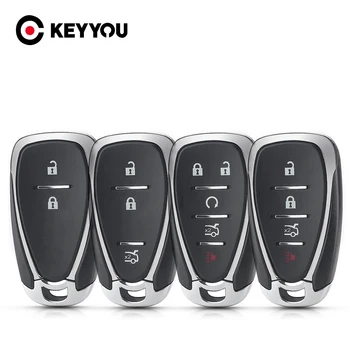 KEYYOU Smart Remote Car Key Shell 5 pulsanti per Chevy Chevrolet traversa Equinox Malibu Cruze Malibu Spark Camaro 2016-2019