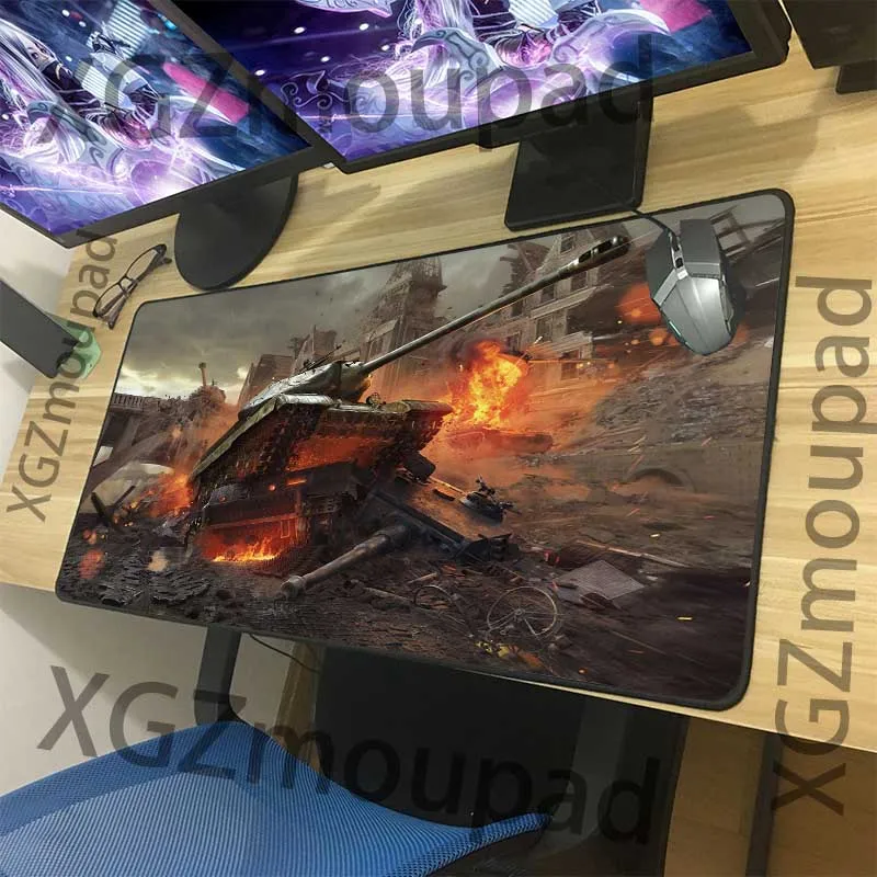 XGZ большой игровой коврик для мыши Черный точность блокировки края компьютерная