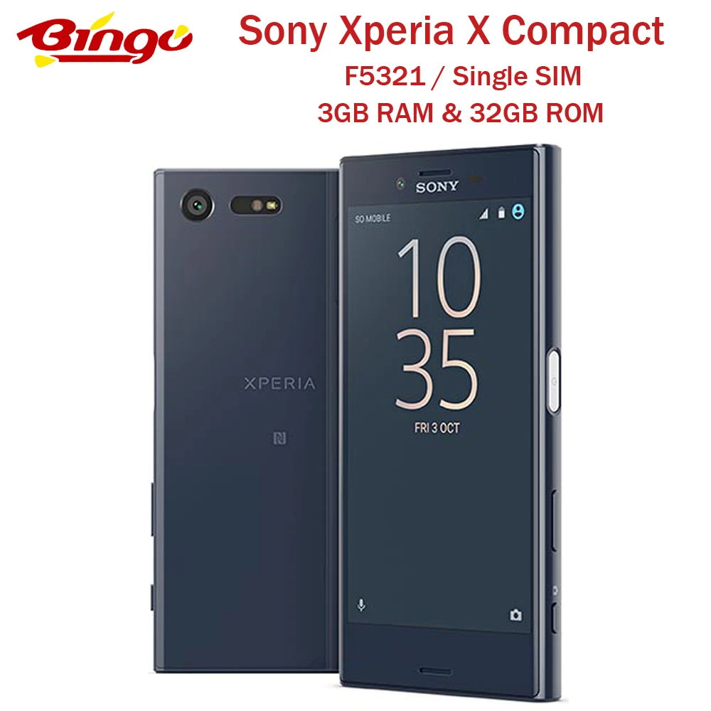 refurbished samsung phones Sony Xperia X Compact F5321 Single SIM 4.6" Inch Original Android Mobile Phone Hexa Core smartphone 23MP X mini 3GB RAM 32GB ROM refurbished iphone xr