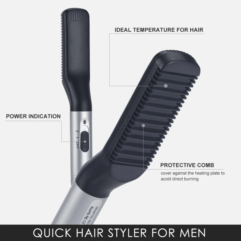 

Electric Hair Straightening Comb Styling Comb Practical Hair Comb Men's Straight Hair Comb Beard Comb