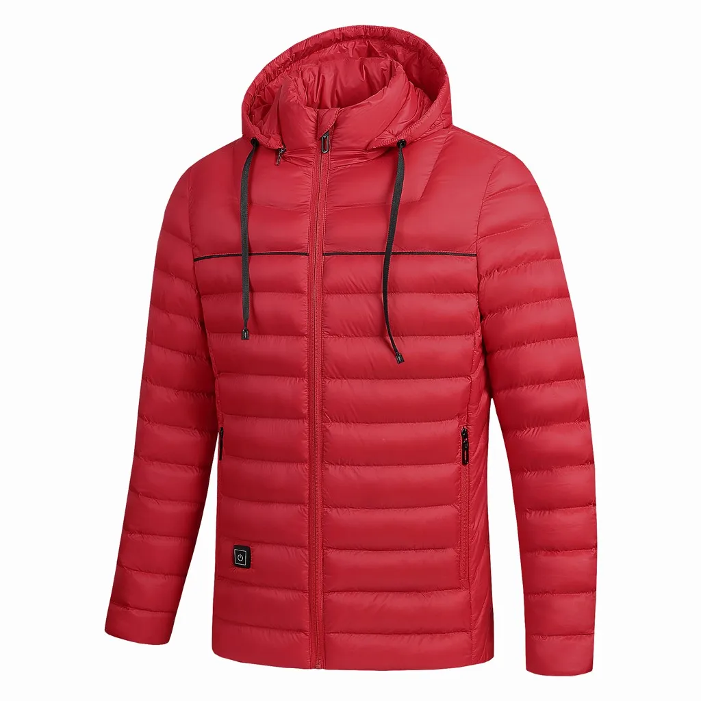 Abrigos mujer invierno chaqueta hombre мужское зимнее пальто с подогревом стеганая хлопковая теплая плотная куртка с длинным рукавом