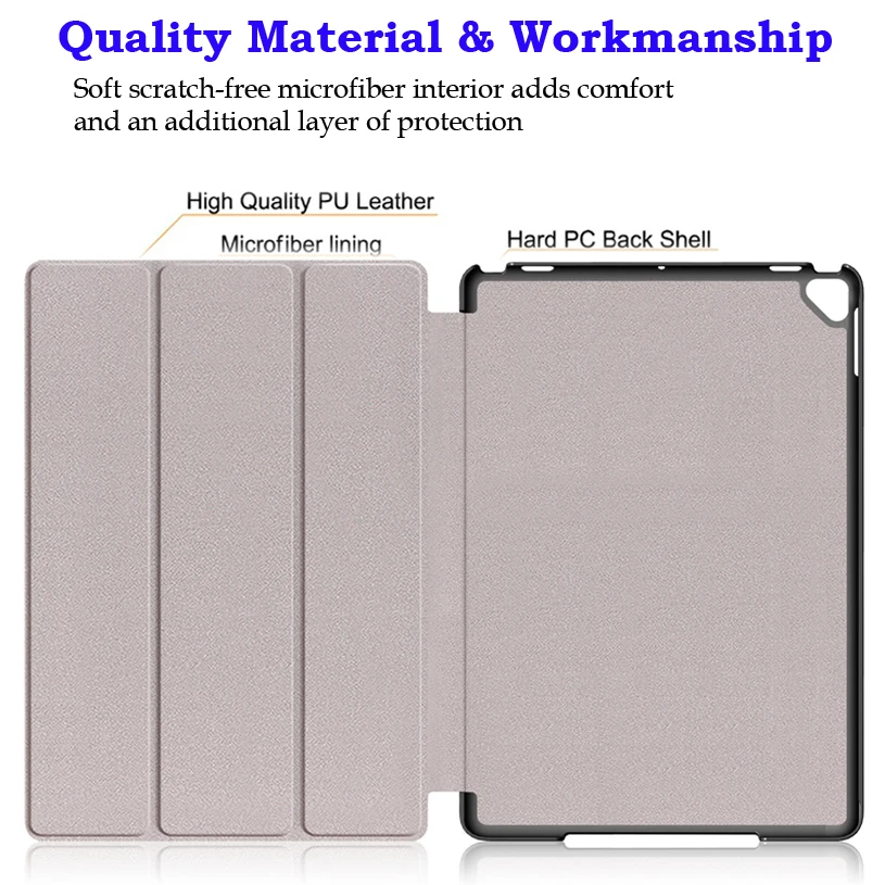 Тонкий чехол Funda для iPad 10,2 PU кожаный Смарт Магнитный чехол с принтом для iPad 7-го поколения 10,2"