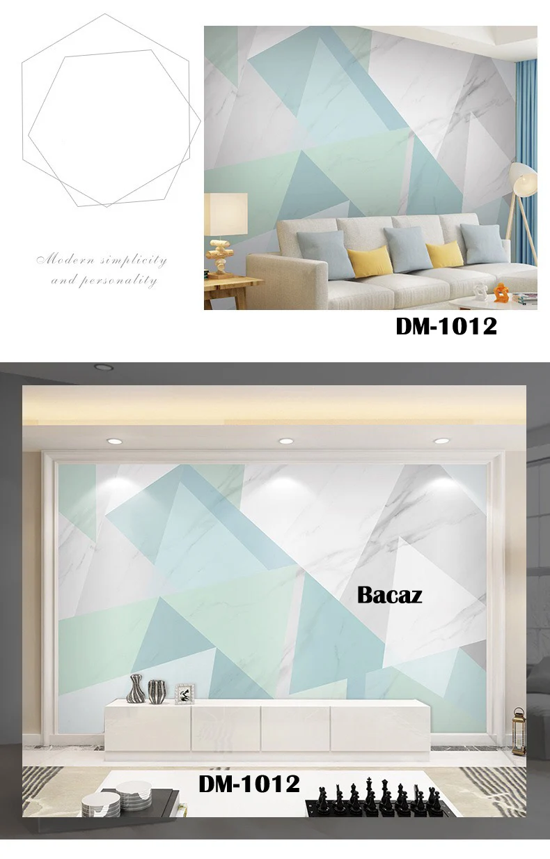 Bacaz 3D геометрические обои фрески абстрактная форма для спальни фон 3d геометрическая настенная бумага Фреска Декор художественная 3d Наклейка на стену