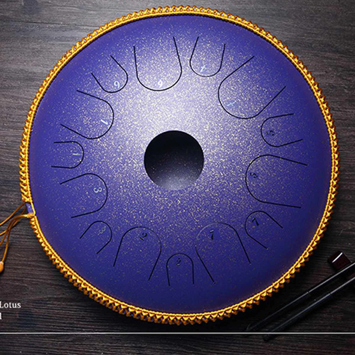 purple Модернизированный 14 дюймов Профессиональный 14 нот Handpan барабаны латунь Handrum+ сумка для переноски ручного барабана перкуссионные Музыкальные инструменты подарки - Цвет: purple