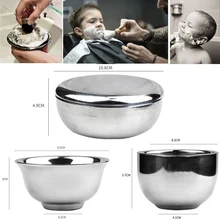 Чаша для мыла для бритья из нержавеющей стали с двойным краем, безопасная бритва, Классическая подставка для щетки, чаша для крема для бритья