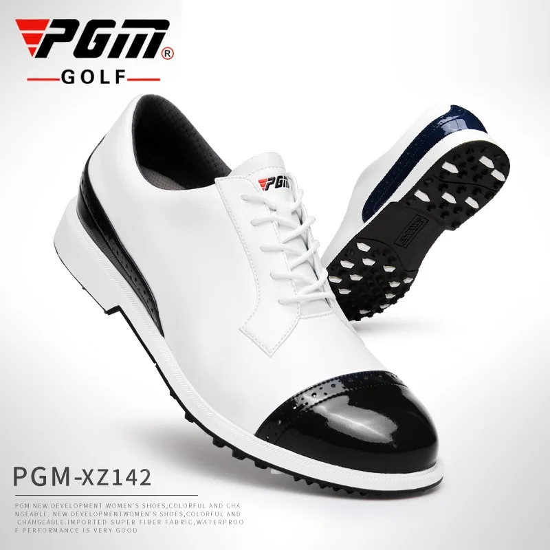 Pgm Golf Shoes Men Waterproof Breathable Golf Shoes Slip Resistant Sports Sneakers Outdoor Brogue Style Golf Trainers