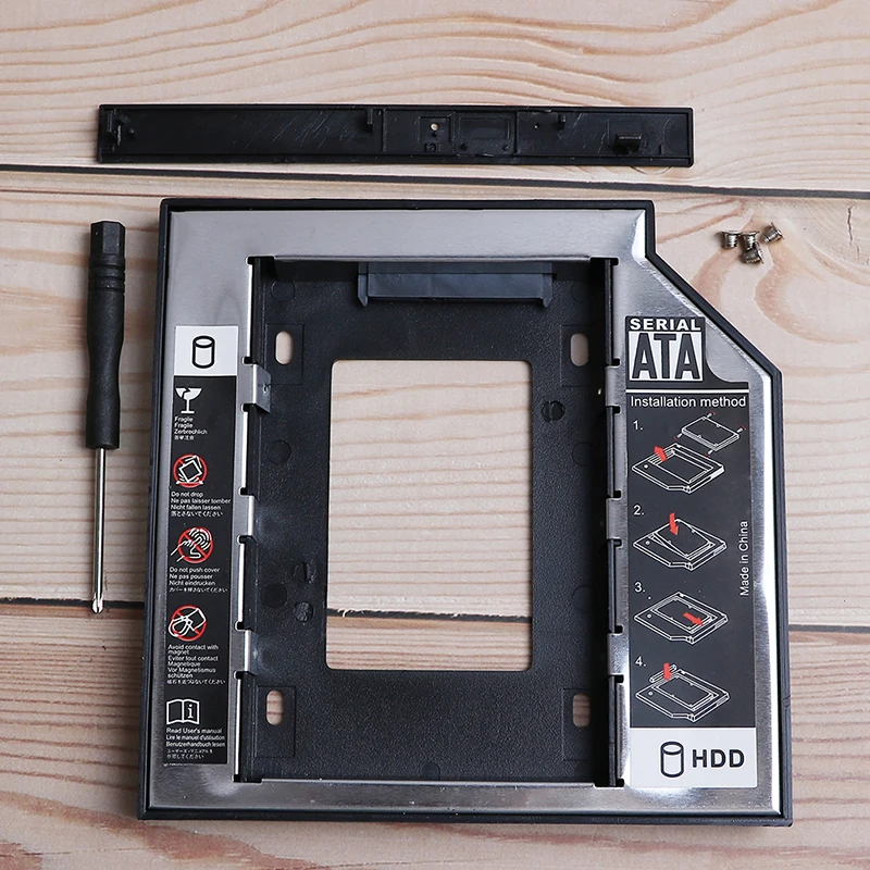1 комплект для ноутбука Универсальный SATA для SATA 3,0 12,7 мм 2nd HDD Caddy для 2,5 ''SSD корпус жесткого диска