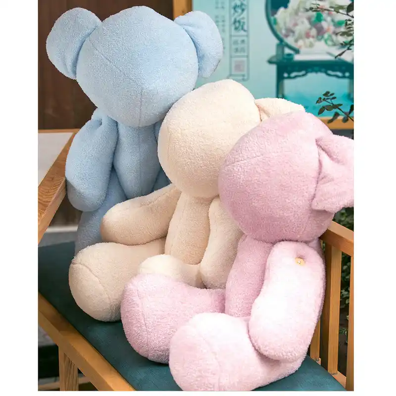 空白顔の共同クマぬいぐるみぬいぐるみピンク ブルーバレンタインの日テディベアかわいいぬいぐるみ人形のおもちゃ女の子プレゼントギフト Null Aliexpress