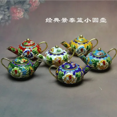 Beijing Cloisonne(Small Teapot) Enamel Handicraft with Chinese Characteristics