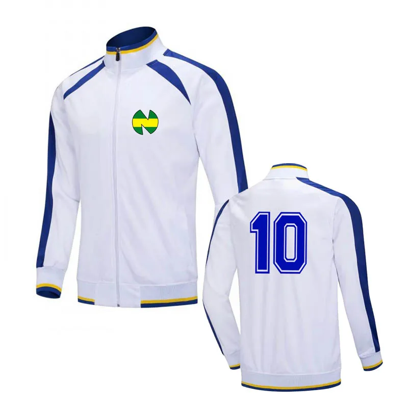 1 Captain Tsubasa Football Jersey Gym Training Sports Cycling Top Quick Drying Long Sleeve Running Jogging Men Outdoor Jacket - Цвет: 1