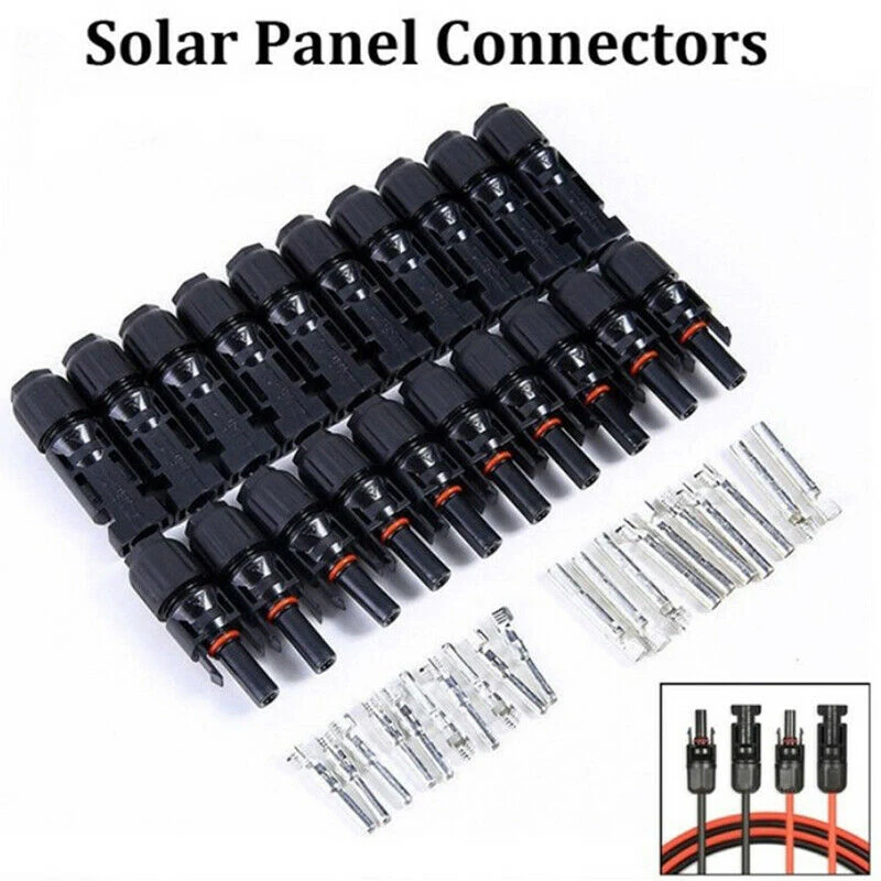 20pcs MC4 30A Male Female M/F Wire Cable Connector Set Solar Panel IP67 Adapter new arrival Solar Panel Cable Plugs