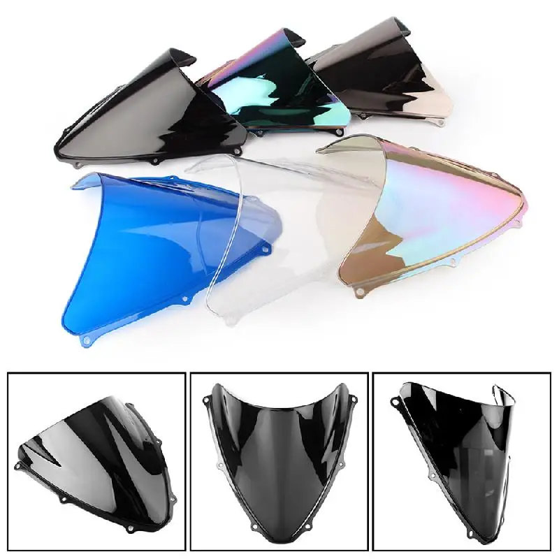 

1pc Motorcycle Double Bubble Windshield Windscreen Windproof For Suzuki GSXR 600/750 2006-2007 K6