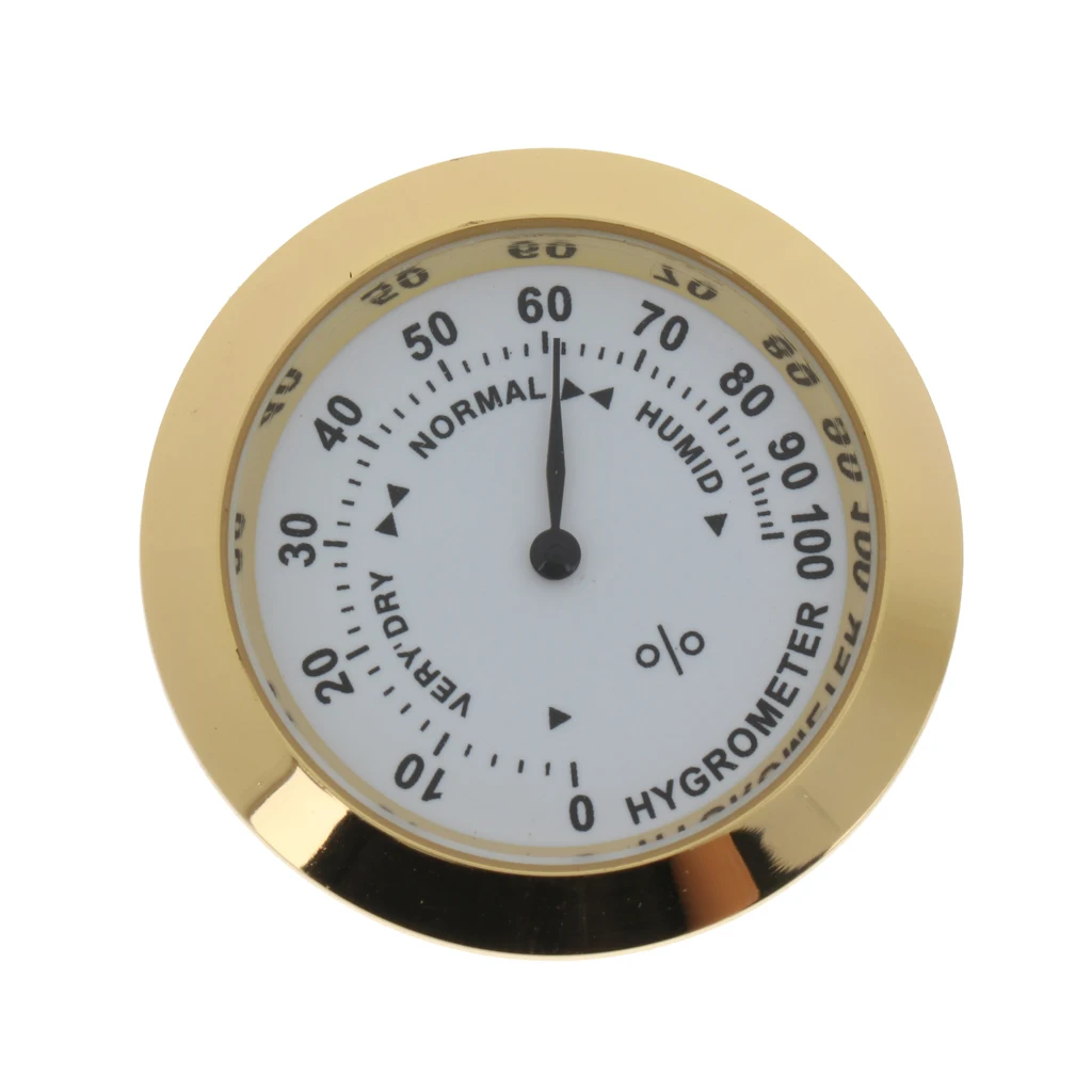 Durable Golden Guitars Hygrometer Humidity Meter for Acoustic/Wood Guitar Parts