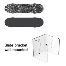 

Wall-Mounted Skateboard Rack Displaying Acrylic Wall Hanging Sliding Plate Bracket Display Stand for Longboard Wall Hanging