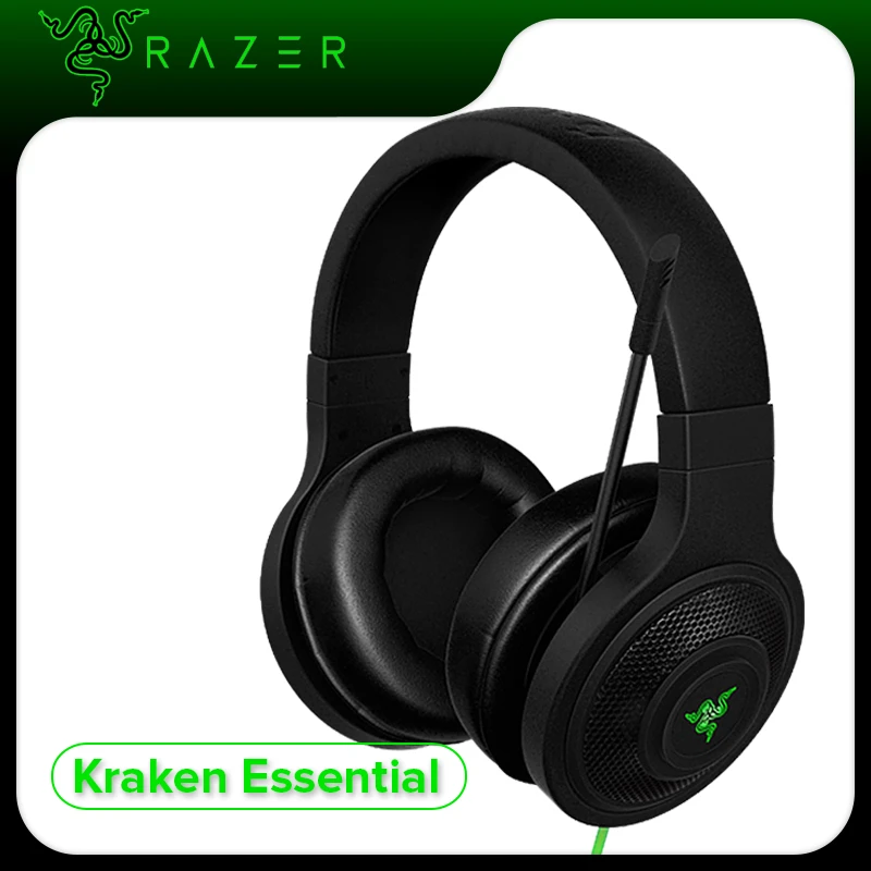 Razer Kraken Essential Headphone Noise Isolating Over Ear wired Gaming  Headset Analog 3.5 mm with Mic for PC/Laptop/Phone Gamer|razer kraken|gaming  headsetnoise isolation - AliExpress