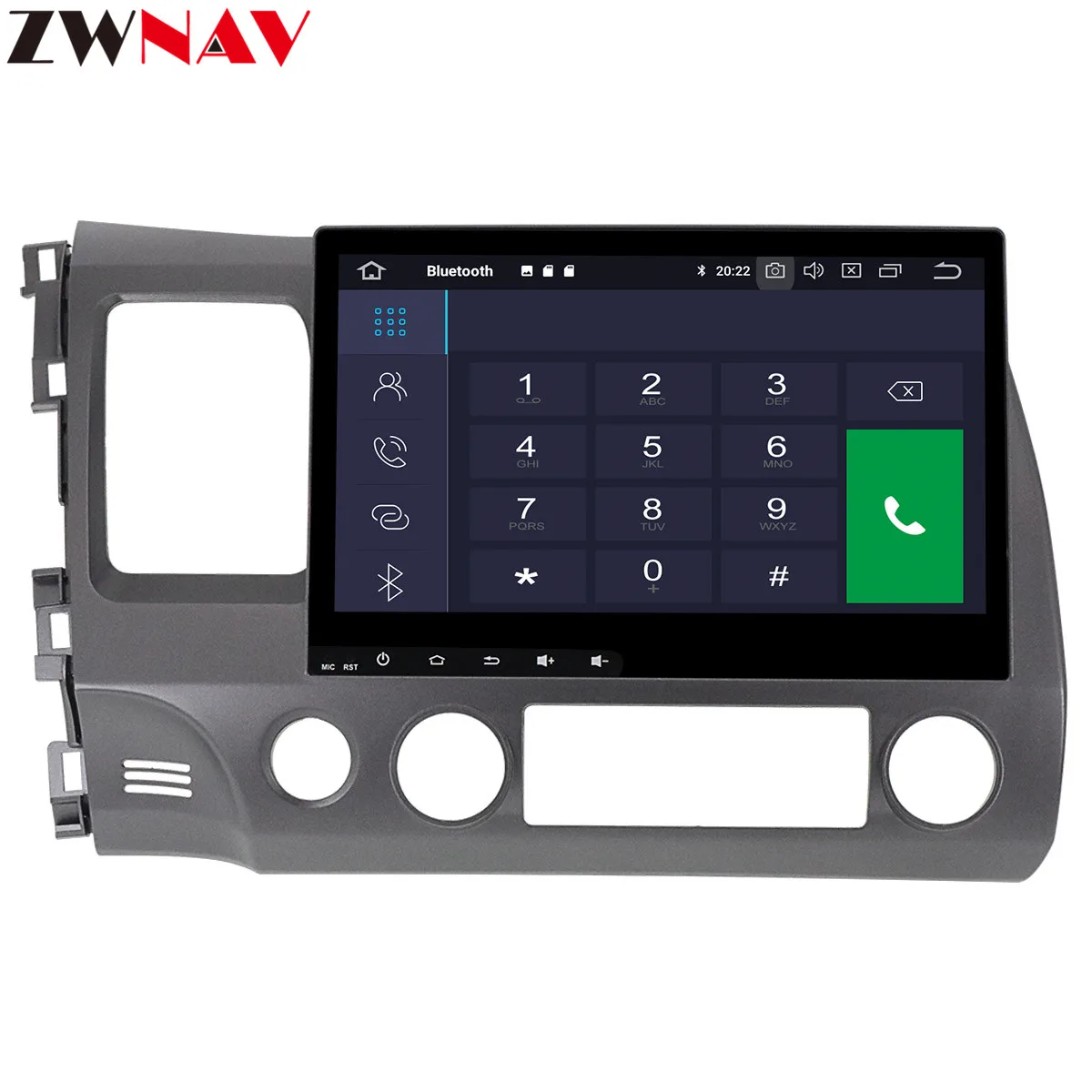 Top DSP 4+64 Android 9.0 car multimedia dvd player for HONDA Civic 2006-2011 GPS Navi Car Auto Radio audio stereo Video BT Head Unit 3