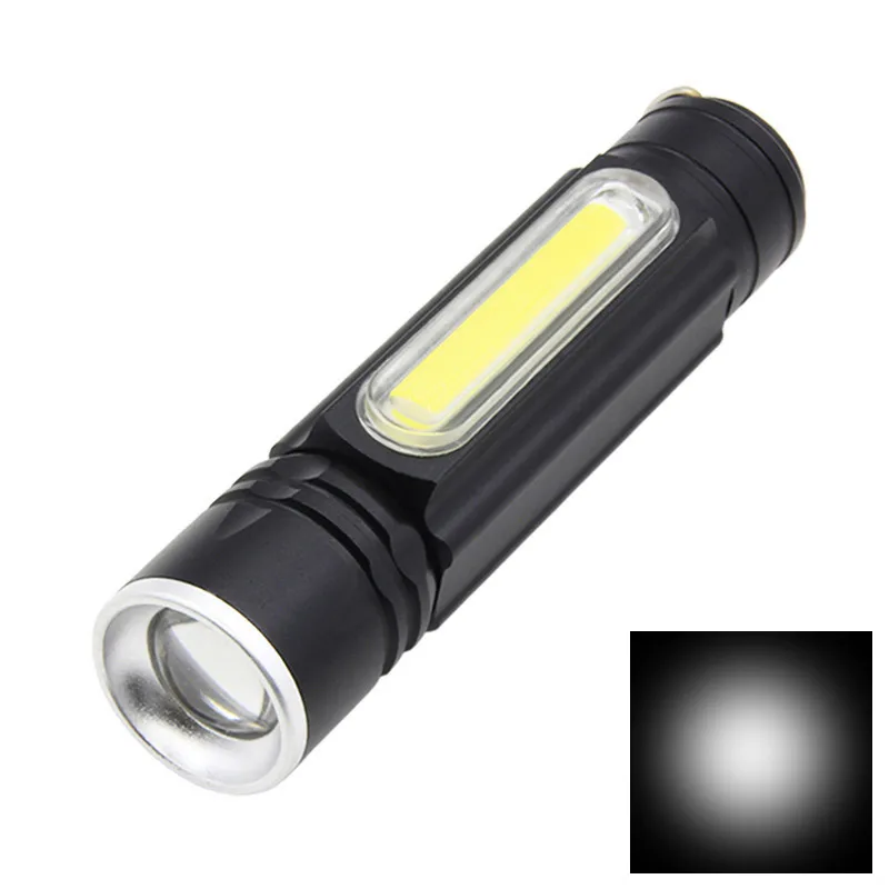 

BRELONG USB Rechargeable Tactical Flashlight, Cofuture LED Handheld Flashlight, Side Lights and Magnets, Adjustable Focus