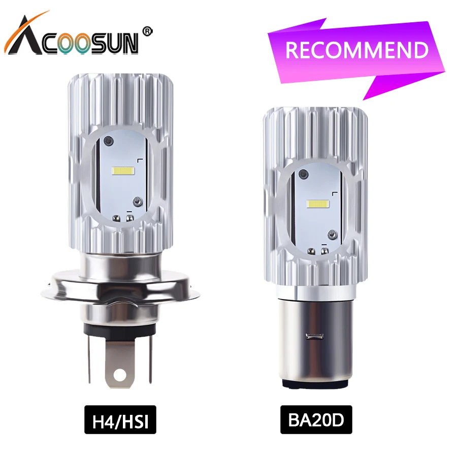 Led H4 BA20D светодиодные лампы для фар мотоцикла 12 В 6500 к ампула BA20D H4 светодиодная фара двигателя для скутера Suzuki Honda Vespa Lampara