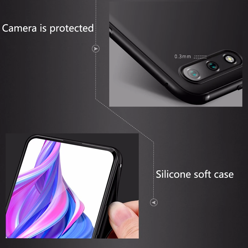 Case For Huawei Honor 9X Matte Cover Soft honor 9X Pro TPU Ultra thin Silicone Back 5