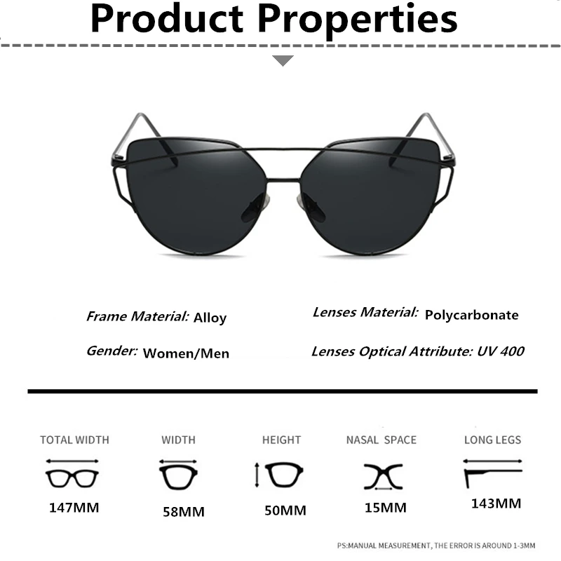MUSELIFE брендовые дизайнерские солнцезащитные очки кошачий глаз женские винтажные металлические отражающие очки для женщин зеркальные ретро очки Oculos De Sol Gafas
