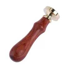 Винтажный штамп для запечатывания воска с деревянной ручкой, печать на заказ, художественное декоративное поздравление, приглашение на день рождения, свадьбу, уплотнение, штамповка