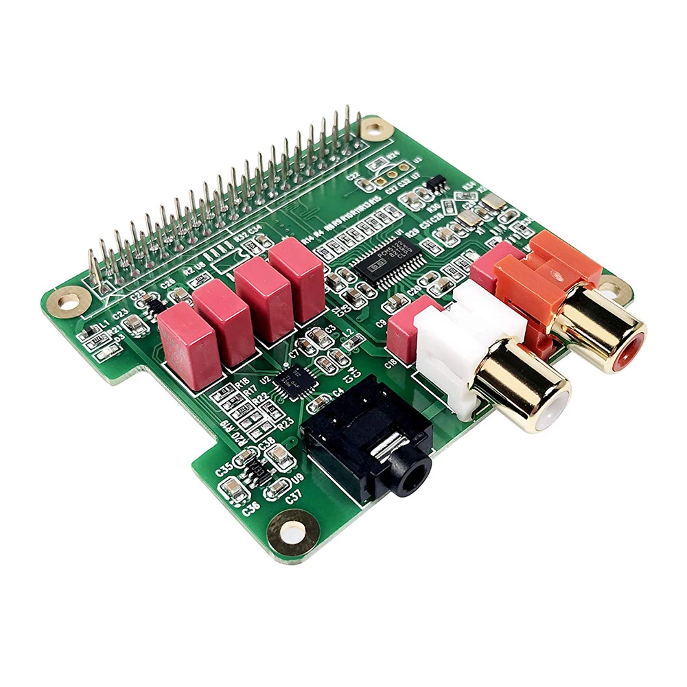 

Mini PCM5122 Music Player HiFi DAC Sound Module 384KHZ Audio Card Expansion Board 32Bit For Raspberry Pi 3B With LED Indicator
