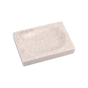 

Soap Dish Storage Rack Bathroom Accessory Marble Grain Washroom Free Standing Space Saving No Drilling Portable Restaurant