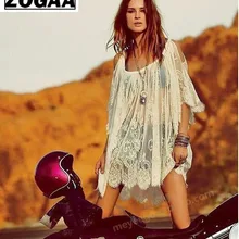 ZOGAA Saida De Praia пляжное закрытое парео Плайя комбинезон платье Vestido Livre Купальник одежда купальник кружевная Женская пляжная одежда