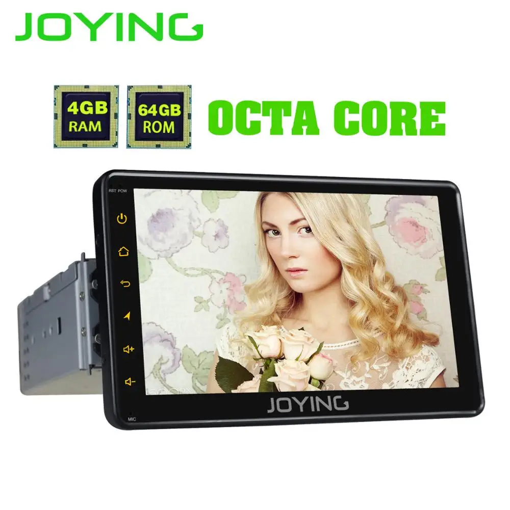 Flash Deal JOYING 8 CORE 4G RAM Android 8.1 car radio 1 din 7/8/9/10.1 Inch car stereo Screen 64G ROM GPS navigation head unit WIFI Carplay 3