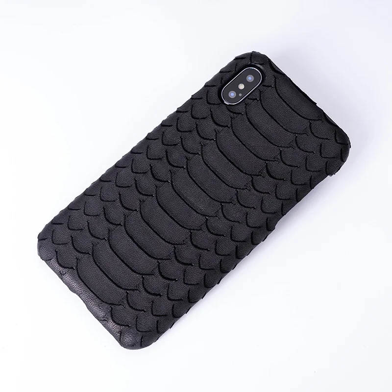 

Phone Cases Cowhide Serpentine For IPhone X XS Max XR Half-Wrapped Case For Apple 5 5S SE 6 6S 7 8 Plus Protect Phone Case