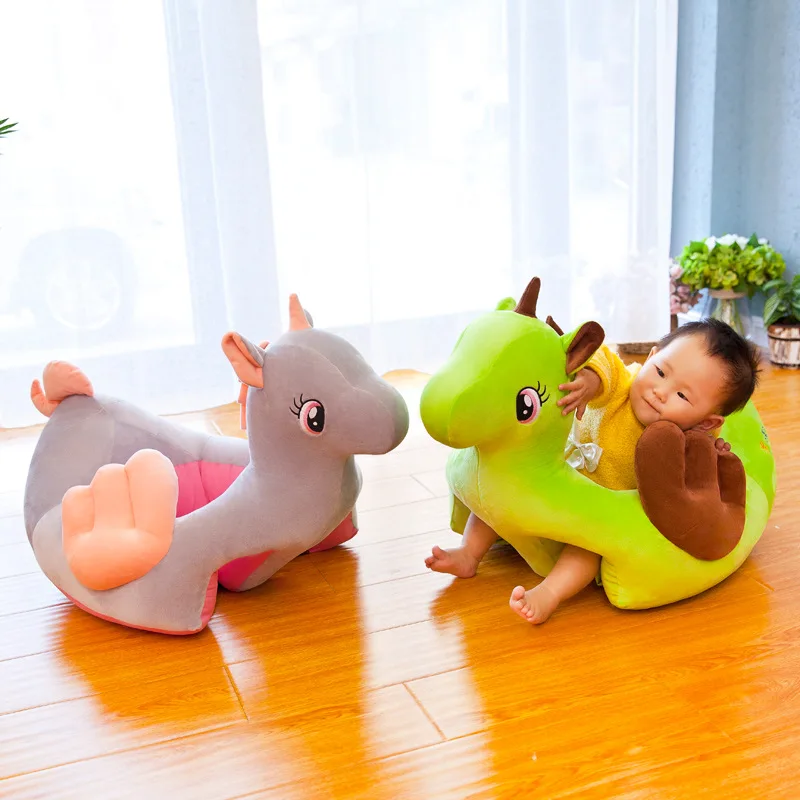 

Cartoon Unicorn Baby Seat Plush Toys Tatami Anti-slip Children Small Sofa Children Learn to Sit Fed Chair