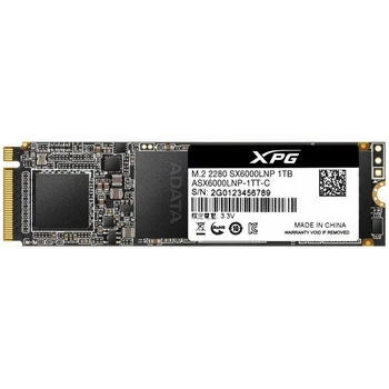 

ADATA ASX6000LNP-1TT-C solid-state drive, SSD, M. 2, 1.0 TB, PCI-E, read: 1800 MB/s, write: 1200 MB/s, TLC 3D NAND