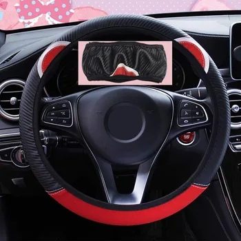 

LEEPEE 5 Colors Steering Wheel Cover Car Steering-Wheel Handle Covers Universal Auto Decoration Cute Cartoon Cat Ear