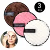 Makeup Remover Reusable Puff Cotton Pad Skin Microfiber Face Care Towel Wipes Washable Cottons Face Cleaning Double layer 1