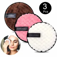 Makeup Remover Reusable Puff Cotton Pad Skin Microfiber Face Care Towel Wipes Washable Cottons Face Cleaning Double layer 1