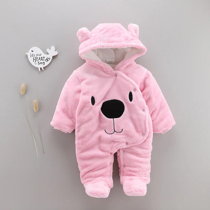 bear 4 Одежда для малышей; Детский комбинезон с длинными рукавами; зимний костюм для новорожденных; комбинезон для маленьких мальчиков и девочек; комплект одежды для младенцев - Цвет: bear 4