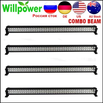 

4 pcs 12v aluminum housing 42 inch 240W 4x4 work driving light car offroad led light bar 24v for truck